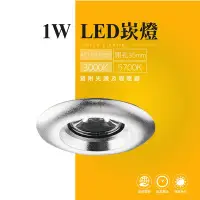 在飛比找Yahoo!奇摩拍賣優惠-台灣製造 LED 1W 崁燈 嵌燈 一體式 投射燈 投光燈 
