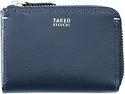 [TAKEO KIKUCHI] TKW-1090123-041 Con [Takeokikuchi] Yoke L-Shaped Zipper Coin Purse, Navy, one Size