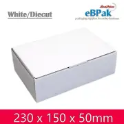 20x Mailing Box 230 x 150 x 50mm White Shipping Carton for 500g Satchel Bag