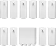 TJHypenete 10Pcs Universal Picture Hangers, Damage Free Hanging Frame Hangers, Wire Back Picture Frame Hanger, 12Removable Adhesive Strips, No Nails Picture Wall Hooks for Home Bathroom Kitchen Closet