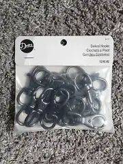 Dritz Swivel Hooks 12pc BK153