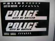 Butler Pennsylvania Police Patrol Vehicle Decals 1:64 two for one money