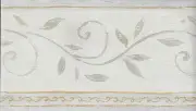 EDDIE BAUER -Country Stenciled Leaf on Distressed Look WALLPAPER BORDER