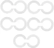 YOSADIER 10pcs E14 to Adapter Ring Plastic Lamp Converter for Light Bulb Easy to Install