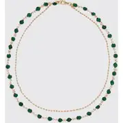 Mens Gold Gem Chain Necklace