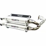 Trinity Racing Stage 5 Dual Exhaust System-Brushed Muffler for 2016-2019