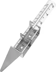 BESPORTBLE Precision Rain Gauge with Stainless Steel Rack Outdoor Rain Measuring Tool for Yard Clear Glass Tube Accurate Rainfall Measurement