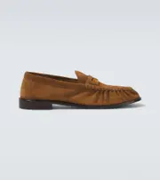 [Saint Laurent] Saint Laurent Le Loafer suede penny loafers AU 9.5 brown