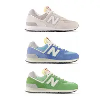 在飛比找蝦皮商城優惠-NEW BALANCE 574 潟湖藍 海鹽白 蔥綠 麂皮 