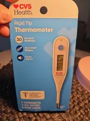 CVS Health Rigid Tip Digital Thermometer 30 Second Read Fever Alarm