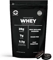 Pure Product Australia - Whey Protein Isolate & Hydrolyzed - 100% Premium Grass Fed - 30g Protein per Serve - Fast Absorbing - Non-GMO - Easy Digesting - 5kg (150 Servings) - Cookies & Cream