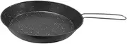 Perfk Frying Pan Camping Skillet Cooking Pan Outdoor Cookware Easy to Clean Folding Handle Nonstick Fry Pan for BBQ Hiking Kitchen, 20cm