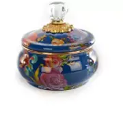 New MACKENZIE-CHILDS Flower Market Squashed Pot Lapis