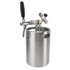 Stainless Steel Mini Beer Keg Growler 5L Pressurized Home Dispenser System 2BD