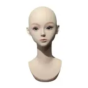 Female Wig Head Mannequin Wig Display Stand for Wig Making Hats Earrings