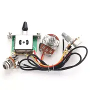 Electric Guitar 3 Way Toggle Switch 1 Volume 1 Tone Wiring Harness Prewired Kit