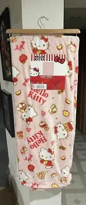 Hello Kitty Cloud Throw More Apples Please Pink Cinnamon Sanrio 60x70 Blanket
