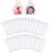 Fruit Protect Drawstring Net Bag, 100 Pcs Fruit Protection Net Bags, Fruit Netting Bags with Drawstring, CuiCanfla Nylon Mesh Fruit Netting Protection Bag, for Protecting Fruit Tree,Plants,Vegetables