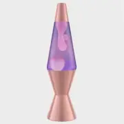 14.5 in rose gold lava lamp