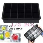 1/2 Pcs Silicone Large Ice Cube Ball Maker Tray Sphere Mold Bar Whiskey Cocktail