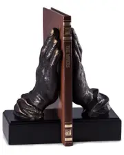 Bey-Berk Cast Metal Hands Bookends