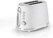Cuisinart 2 slice toaster, Extra-deep, extra-wide slots, ideal for thick bread and bagels, High lift lever, 7 browning levels plus defrost, Matching kettle available, Warm White