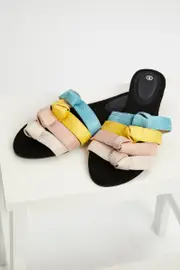 Multi Colour Knot Flat Slides