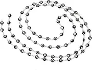AKOOSY Evil Eye Bead Chain Enamel Eye Charm for DIY Craft Necklace Making Corrosion Resistant for Halloween Accessories present for Family and Friends