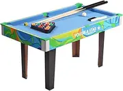 36'' Portable Billiards Table Game Pool Table for Kids Adults with Pool Cues, Ball, Rack, Brush, Chalk - Mini Tabletop Pool Set,Portable and Fun for The Whole Family