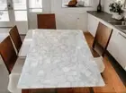 White Quartz Agate Stone Dining Table Top, Agate Quartz Stone Top Decor