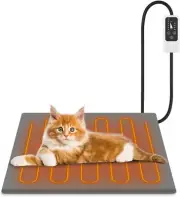 Pet Heating Pad, Waterproof with Timer Smart Thermostat Switch