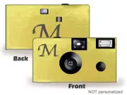 20 Monogram Gold Foil Single Use Disposable Cameras-wedding (F60145)