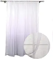 Bedroom Curtain, Soft Ombre Sheer Curtains Room Decoration Non-Pilling for Balcony for Living Room(Gradient Gray)