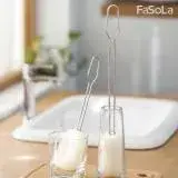 在飛比找遠傳friDay購物優惠-FaSoLa 不鏽鋼爆破蜂窩海綿可替換式杯刷