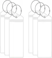 [ETERNALLOOG] Cruise Luggage Tag Holder, 6Pack Clear Waterproof Cruise Luggage Tags for Royal Caribbean and Celebrity Ships, Cruise Essential Travel Accessories
