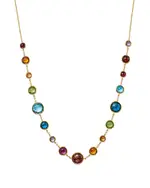 Ippolita 18K Yellow Gold Lollipop Multi Stone Bezel Collar Necklace, 16-18 - Exclusive