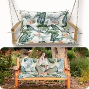 Porch Swing Cushions, 2-3 Seat Swing Replacement Cushions with Backrest and Ties