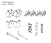 BAILEY Spare Part Feet Kit Bailey BXS Werner MT Telescopic Ladders SP15-011AZ
