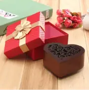 WOODEN HEART SHAPE MUSIC BOX : HOWLS MOVING CASTLE SOUNDTRACK