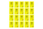 20x Spirax P116 Protective PP Cover Exercise Book A4 18mm Dotted 64 Pages Yellow