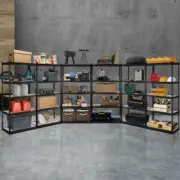 6X Warehouse Rack Storage Shelves Boltless Garage Shelving Unit 5 Tier Organiser