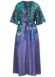 Forte_forte Printed Cotton-blend Maxi Dress - Blue - 1 (UK 8 / S) 1 (UK 8 / S)