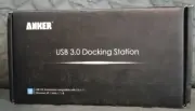 Anker Docking Station Universal Dual Display DVI/HDMI USB 3.0 Ethernet (Black)