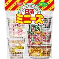 在飛比找蝦皮購物優惠-+爆買日本+日清 Nissin 迷你5入綜合包杯麵 醬油/咖