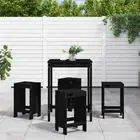 Garden Bar Set Coffee Table Outdoor Wooden Stool 5 Piece Solid Wood Pine vidaXL