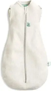 Ergopouch Organic Cotton Cocoon Swaddle Bag, 1.0 TOG, for Babies 0-3 Months, Gre