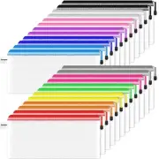 Smarpau 24PCS Pencil Pouches Bulk, 9.3" x 4.7"Mesh Zipper Pouch Pencil Case, ...