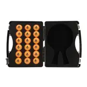 JOOLA Tour Carrying Case - Ping Pong Paddle Case with 18 40mm 3 Star Competit...