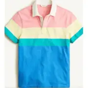 J.Crew Pastel Colorblock Polo Shirt Medium Men’s New with Tags