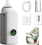 Portable Bottle Warmer for Travel, Fast Heating - Travel Bottle Warmer with Battery-Powered Temperature Display.